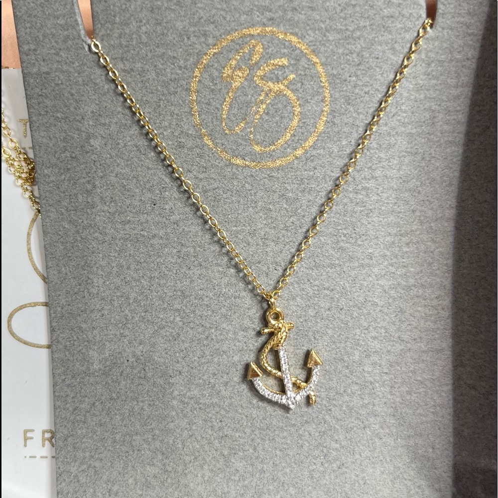 Ella Stein Diamond Anchor Necklace